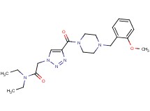 N,N-diethyl-2-(4-{[4-(2-methoxybenzyl)-1-piperazinyl]carbonyl}-1H-1,2,3-triazol-1-yl)acetamide