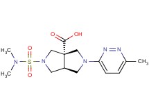 (3aS*,6aS*)-2-[(dimethylamino)sulfonyl]-5-(6-methyl-3-pyridazinyl)hexahydropyrrolo[3,4-c]pyrrole-3a(1H)-carboxylic acid