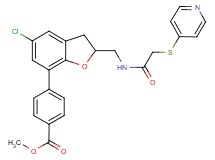 methyl 4-[5-chloro-2-({[(4-pyridinylthio)acetyl]amino}methyl)-2,3-dihydro-1-benzofuran-7-yl]benzoate