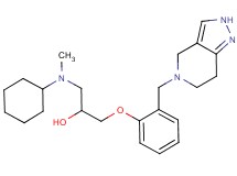 1-[cyclohexyl(methyl)amino]-3-[2-(2,4,6,7-tetrahydro-5H-pyrazolo[4,3-c]pyridin-5-ylmethyl)phenoxy]propan-2-ol
