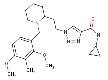 N-cyclopropyl-1-{2-[1-(2,4-dimethoxy-3-methylbenzyl)-2-piperidinyl]ethyl}-1H-1,2,3-triazole-4-carboxamide