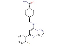 trans-4-({[5-(2-fluorophenyl)pyrazolo[1,5-a]pyrimidin-7-yl]amino}methyl)cyclohexanecarboxamide