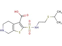 2-({[2-(isopropylthio)ethyl]amino}sulfonyl)-4,5,6,7-tetrahydrothieno[2,3-c]pyridine-3-carboxylic acid