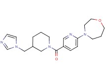 4-(5-{[3-(1H-imidazol-1-ylmethyl)piperidin-1-yl]carbonyl}pyridin-2-yl)-1,4-oxazepane