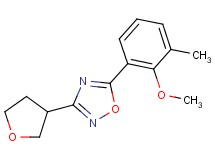 5-(2-methoxy-3-methylphenyl)-3-(tetrahydrofuran-3-yl)-1,2,4-oxadiazole