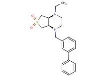 (4aS*,7aR*)-1-(biphenyl-3-ylmethyl)-4-ethyloctahydrothieno[3,4-b]pyrazine 6,6-dioxide