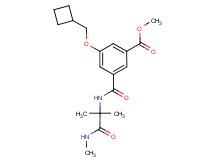 methyl 3-(cyclobutylmethoxy)-5-({[1,1-dimethyl-2-(methylamino)-2-oxoethyl]amino}carbonyl)benzoate