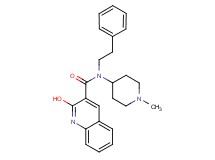 2-hydroxy-N-(1-methyl-4-piperidinyl)-N-(2-phenylethyl)-3-quinolinecarboxamide