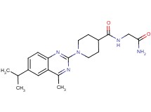 N-(2-amino-2-oxoethyl)-1-(6-isopropyl-4-methyl-2-quinazolinyl)-4-piperidinecarboxamide