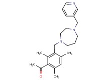 1-(2,4,6-trimethyl-3-{[4-(3-pyridinylmethyl)-1,4-diazepan-1-yl]methyl}phenyl)ethanone