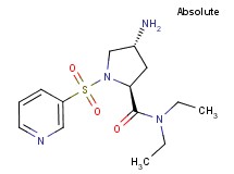 (2S,4R)-4-amino-N,N-diethyl-1-(pyridin-3-ylsulfonyl)pyrrolidine-2-carboxamide