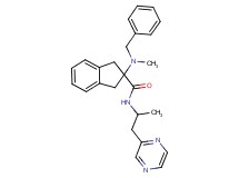 2-[benzyl(methyl)amino]-N-[1-methyl-2-(2-pyrazinyl)ethyl]-2-indanecarboxamide