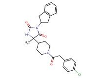 5-{1-[(4-chlorophenyl)acetyl]-4-piperidinyl}-3-(2,3-dihydro-1H-inden-2-yl)-5-methyl-2,4-imidazolidinedione