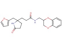 N-(2,3-dihydro-1,4-benzodioxin-2-ylmethyl)-3-[2-(2-furylmethyl)-5-oxo-2-pyrrolidinyl]propanamide