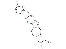 2-(3-fluorophenyl)-N-{[7-(2-methylbutyl)-6,7,8,9-tetrahydro-5H-[1,2,4]triazolo[4,3-d][1,4]diazepin-3-yl]methyl}acetamide