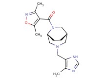 (1S*,5R*)-6-[(3,5-dimethylisoxazol-4-yl)carbonyl]-3-[(4-methyl-1H-imidazol-5-yl)methyl]-3,6-diazabicyclo[3.2.2]nonane