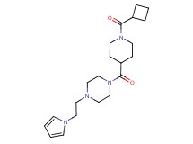 1-{[1-(cyclobutylcarbonyl)-4-piperidinyl]carbonyl}-4-[2-(1H-pyrrol-1-yl)ethyl]piperazine