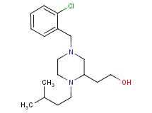 2-[4-(2-chlorobenzyl)-1-(3-methylbutyl)-2-piperazinyl]ethanol