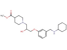 methyl 1-(3-{3-[(cyclohexylamino)methyl]phenoxy}-2-hydroxypropyl)-4-piperidinecarboxylate