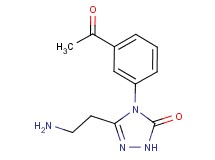 4-(3-acetylphenyl)-5-(2-aminoethyl)-2,4-dihydro-3H-1,2,4-triazol-3-one