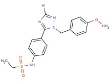 N-{4-[1-(4-methoxybenzyl)-1H-1,2,4-triazol-5-yl]phenyl}ethanesulfonamide