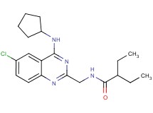 N-{[6-chloro-4-(cyclopentylamino)-2-quinazolinyl]methyl}-2-ethylbutanamide