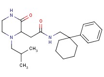 2-(1-isobutyl-3-oxo-2-piperazinyl)-N-[(1-phenylcyclohexyl)methyl]acetamide