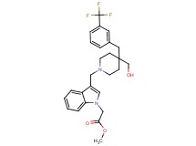 methyl [3-({4-(hydroxymethyl)-4-[3-(trifluoromethyl)benzyl]-1-piperidinyl}methyl)-1H-indol-1-yl]acetate