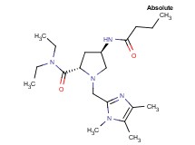 (4R)-4-(butyrylamino)-N,N-diethyl-1-[(1,4,5-trimethyl-1H-imidazol-2-yl)methyl]-L-prolinamide