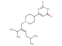 6-{1-[(2E)-2-isopropyl-5-methylhex-2-en-1-yl]piperidin-4-yl}pyrimidin-4(3H)-one