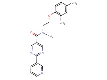 N-[2-(2,4-dimethylphenoxy)ethyl]-N-methyl-2-pyridin-3-ylpyrimidine-5-carboxamide