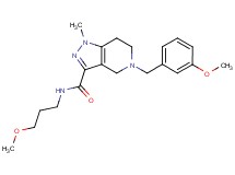 5-(3-methoxybenzyl)-N-(3-methoxypropyl)-1-methyl-4,5,6,7-tetrahydro-1H-pyrazolo[4,3-c]pyridine-3-carboxamide