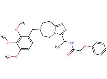 2-phenoxy-N-{1-[7-(2,3,4-trimethoxybenzyl)-6,7,8,9-tetrahydro-5H-[1,2,4]triazolo[4,3-d][1,4]diazepin-3-yl]ethyl}acetamide