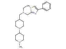N-[(1'-methyl-1,4'-bipiperidin-4-yl)methyl]-N-[(4-phenyl-1,3-thiazol-2-yl)methyl]ethanamine