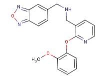 (2,1,3-benzoxadiazol-5-ylmethyl){[2-(2-methoxyphenoxy)-3-pyridinyl]methyl}amine