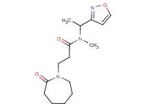 N-(1-isoxazol-3-ylethyl)-N-methyl-3-(2-oxoazepan-1-yl)propanamide