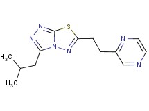 3-isobutyl-6-(2-pyrazin-2-ylethyl)[1,2,4]triazolo[3,4-b][1,3,4]thiadiazole