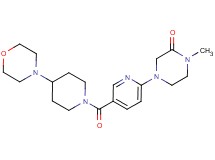 1-methyl-4-{5-[(4-morpholin-4-ylpiperidin-1-yl)carbonyl]pyridin-2-yl}piperazin-2-one