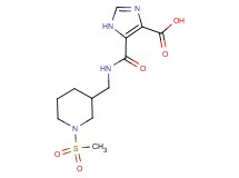 5-[({[1-(methylsulfonyl)piperidin-3-yl]methyl}amino)carbonyl]-1H-imidazole-4-carboxylic acid