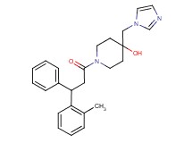 4-(1H-imidazol-1-ylmethyl)-1-[3-(2-methylphenyl)-3-phenylpropanoyl]piperidin-4-ol