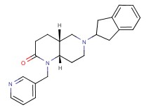 (4aR*,8aS*)-6-(2,3-dihydro-1H-inden-2-yl)-1-(3-pyridinylmethyl)octahydro-1,6-naphthyridin-2(1H)-one