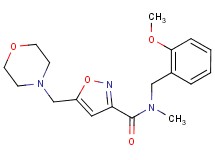 N-(2-methoxybenzyl)-N-methyl-5-(morpholin-4-ylmethyl)isoxazole-3-carboxamide