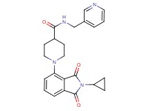 1-(2-cyclopropyl-1,3-dioxo-2,3-dihydro-1H-isoindol-4-yl)-N-(3-pyridinylmethyl)-4-piperidinecarboxamide