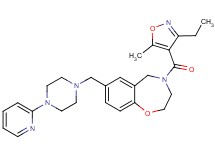 4-[(3-ethyl-5-methyl-4-isoxazolyl)carbonyl]-7-{[4-(2-pyridinyl)-1-piperazinyl]methyl}-2,3,4,5-tetrahydro-1,4-benzoxazepine
