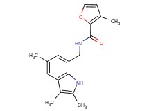 3-methyl-N-[(2,3,5-trimethyl-1H-indol-7-yl)methyl]-2-furamide