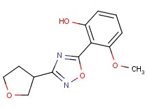 3-methoxy-2-[3-(tetrahydrofuran-3-yl)-1,2,4-oxadiazol-5-yl]phenol