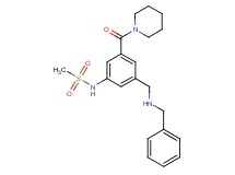 N-[3-[(benzylamino)methyl]-5-(1-piperidinylcarbonyl)phenyl]methanesulfonamide