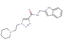 N-(1H-indol-2-ylmethyl)-1-[2-(1-piperidinyl)ethyl]-1H-1,2,3-triazole-4-carboxamide