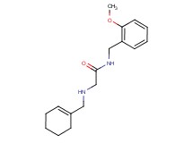 2-[(cyclohex-1-en-1-ylmethyl)amino]-N-(2-methoxybenzyl)acetamide