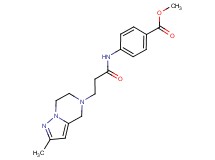 methyl 4-{[3-(2-methyl-6,7-dihydropyrazolo[1,5-a]pyrazin-5(4H)-yl)propanoyl]amino}benzoate